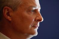 French Finance Minister Bruno Le Maire attends a news conference to release the Folz report about EDF's long-delayed Flamanville nuclear plant, at the Bercy Finance Ministry in Paris