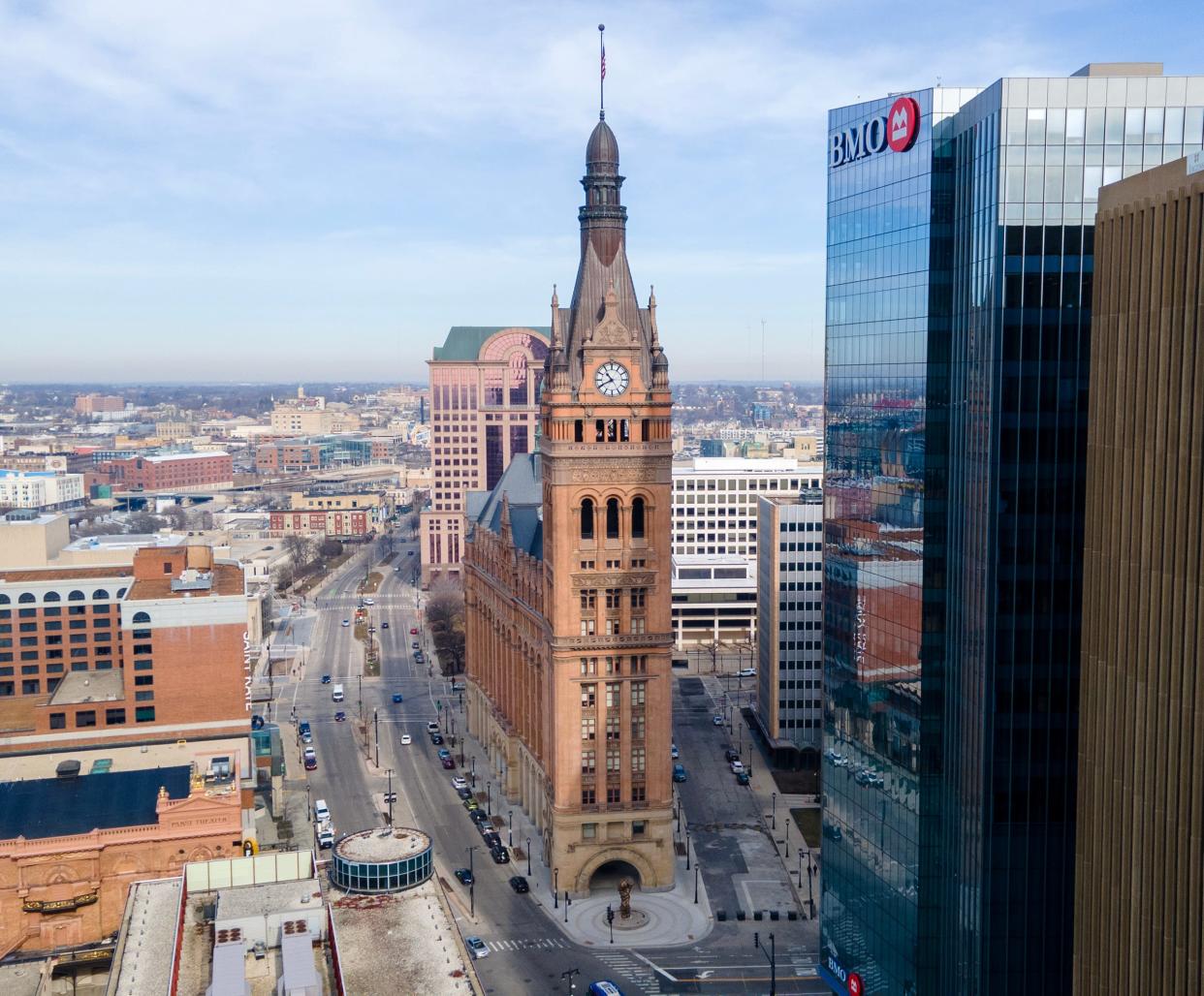 Milwaukee City Hall in downtown Milwaukee photographed on February 22, 2024.