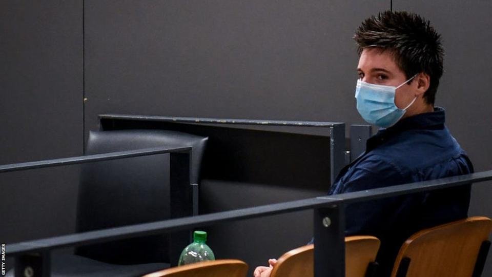 Rui Pinto sits in court