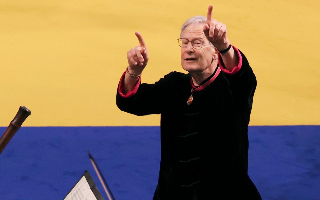 Sir John Eliot Gardiner during his ensembles' performance at the Coronation last year