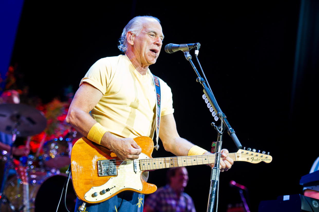Jimmy Buffett played the first concert at Wrigley Field in 2005. (Photo by David Wolff - Patrick/Getty Images)