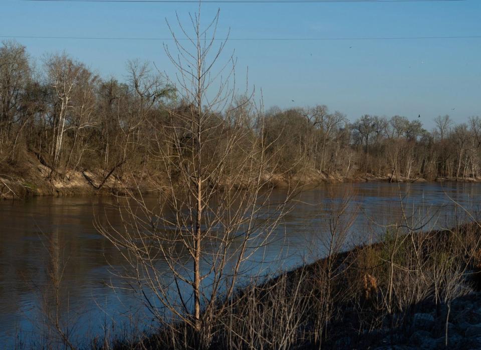 The river where the girl was found (AP)