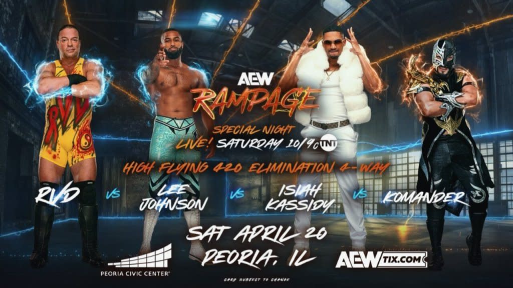 AEW Rampage Rob Van Dam Lee Johnson Isiah Kassidy Komander