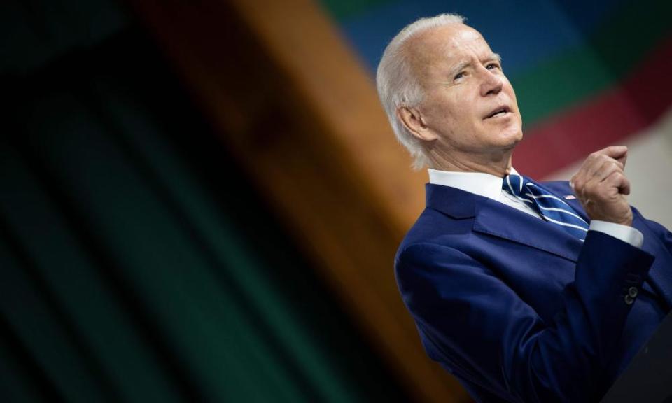 Joe Biden has largely been conducting his campaign from his basement – and the polls suggest it is working.