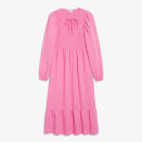 <p>Prix : 50 €</p><br><a href="https://www.monki.com/fr_fr/clothing/dresses/midi-dresses/product.smocked-puff-sleeve-midi-dress-pink.1092606002.html" rel="nofollow noopener" target="_blank" data-ylk="slk:Acheter;elm:context_link;itc:0;sec:content-canvas" class="link ">Acheter</a>