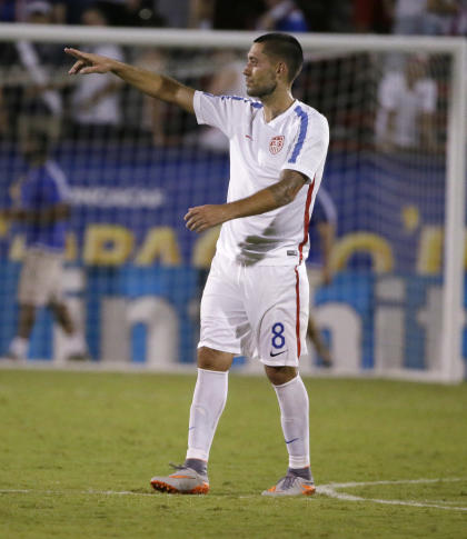 Clint Dempsey scored three of the U.S.'s four goals in the group stage. (AP Photo)