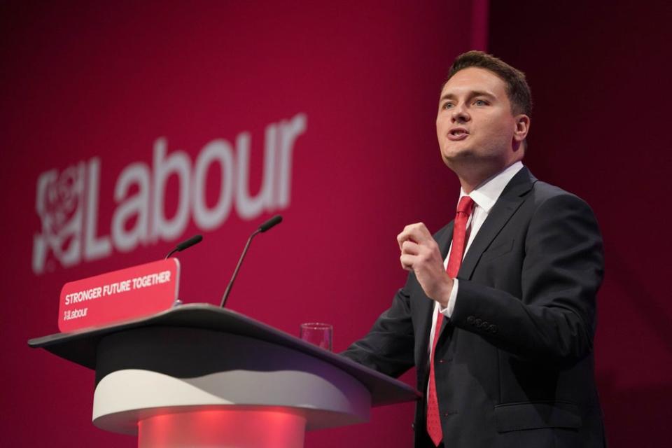Labour’s Wes Streeting called for VAT to be cut on domestic energy bills for six months (Gareth Fuller/PA) (PA Wire)