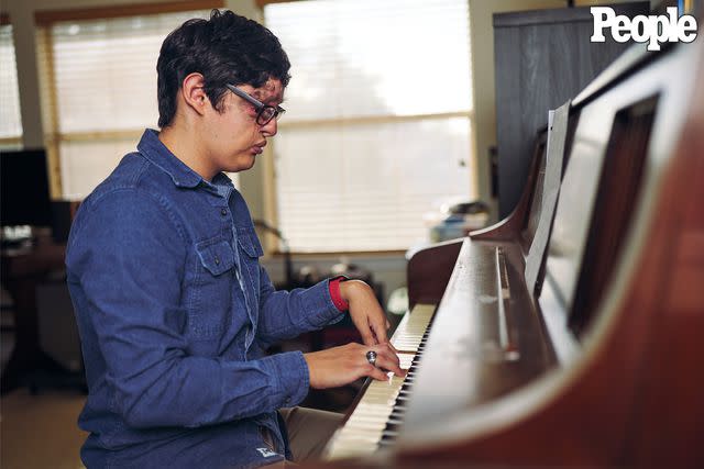 <p><a href="https://www.instagram.com/cooperneill/" data-component="link" data-source="inlineLink" data-type="externalLink" data-ordinal="1">Cooper Neill</a></p> Gray Canales, who plays piano, only has two more "shaping" surgeries before his reconstructed nose is finally complete.
