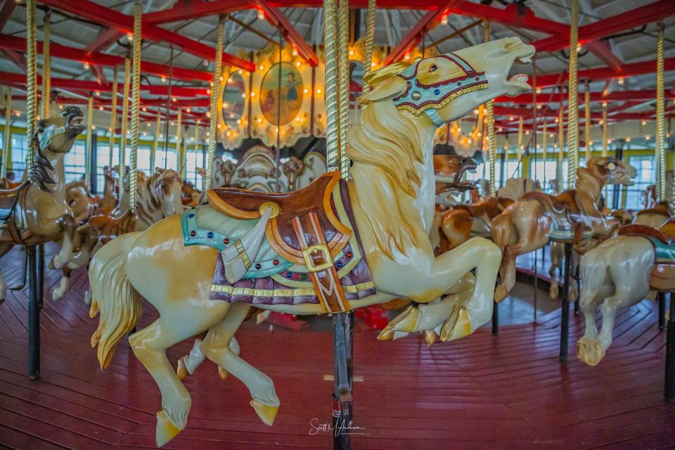 The carousel at Recreation Park.