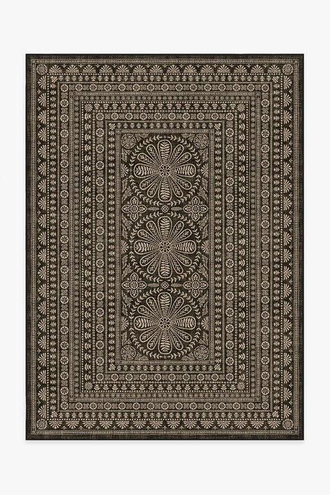 2) Maia Soft Black Re-Jute Rug