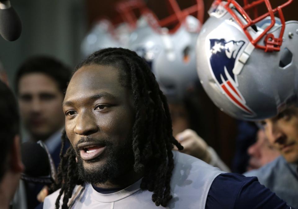 The Eagles signed former Patriots running back LeGarrette Blount to a one-year deal. (AP)