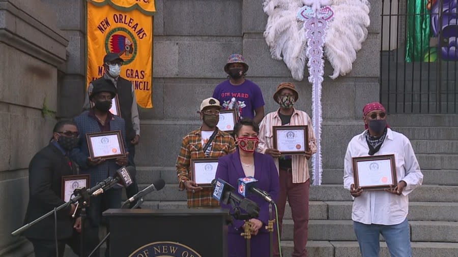 Mardi Gras Indians presser