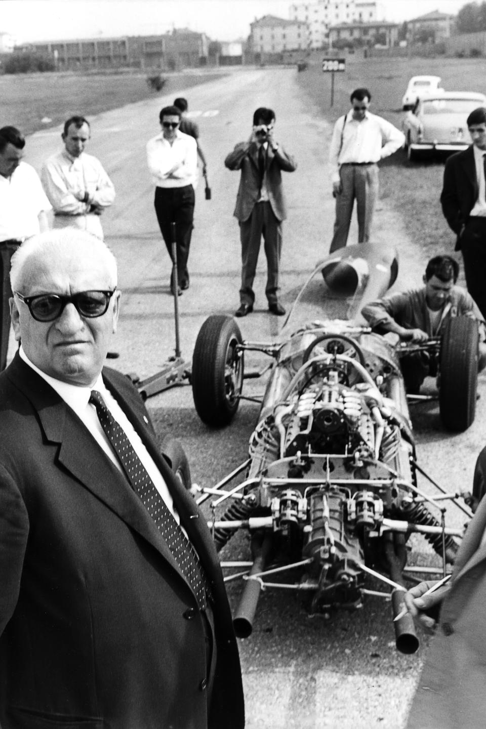 Enzo Ferrari in Modena in 1964