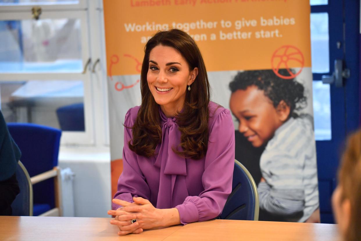 Kate at the Henry Fawcett Children’s Centre on Tuesday [Photo: Getty]