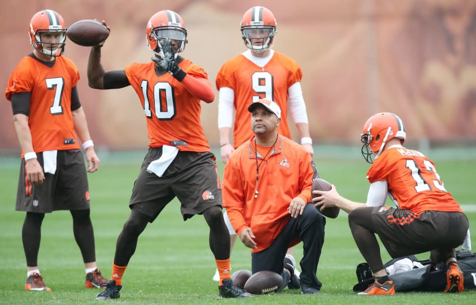 reinstatement of Josh Gordon, head coach Hue Jackson