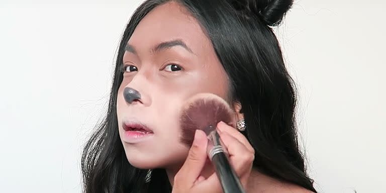 cute bear face makeup