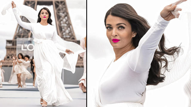 Aishwarya Bollywood Sex - Aishwarya Rai Bachchan Looks Like a QUEEN in White As She Walks the Ramp at  Paris Fashion Week 2021! (View Pics)