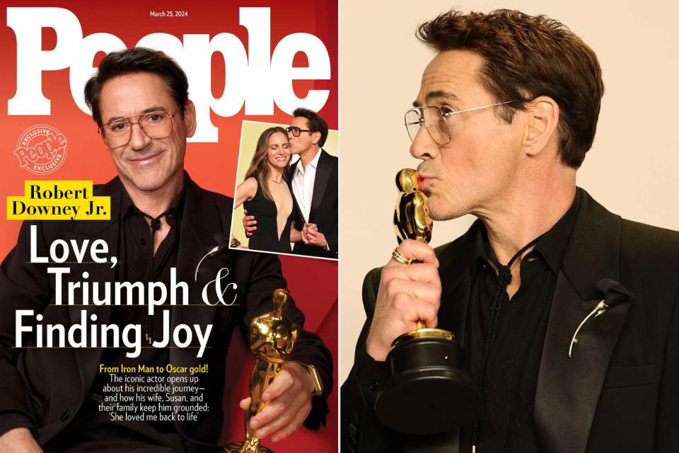 <p>A.M.P.A.S./Matt Sayles/courtesy of the Academy; Arturo Holmes/Getty</p> Robert Downey Jr. Oscars People Magazine Cover