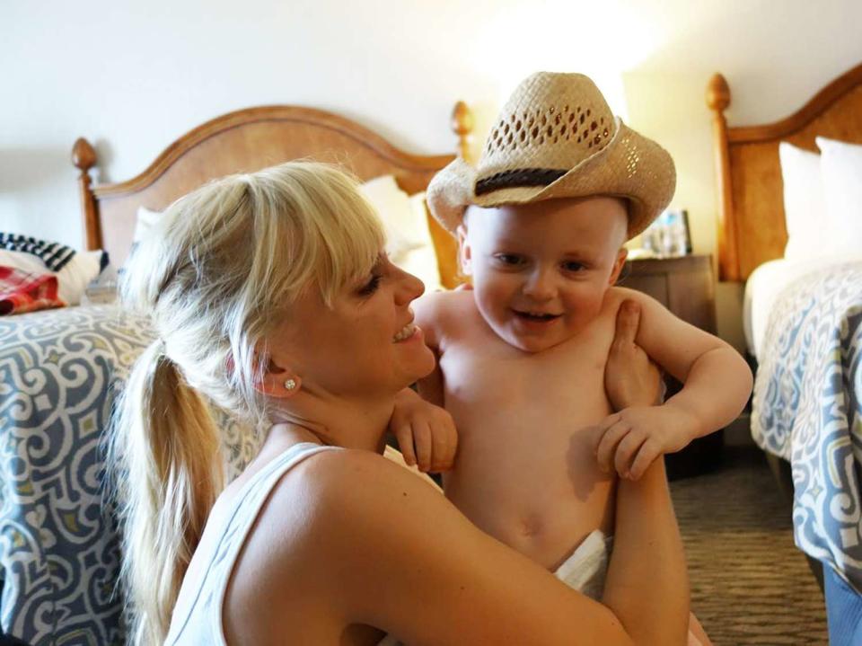 Anna Faris and son Jack