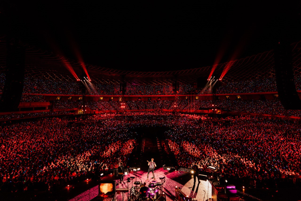 Coldplay睽違6年再度訪台。Live Nation Taiwan提供
