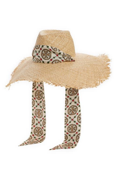 Frayed Edge Straw Hat in Natural at Nordstrom