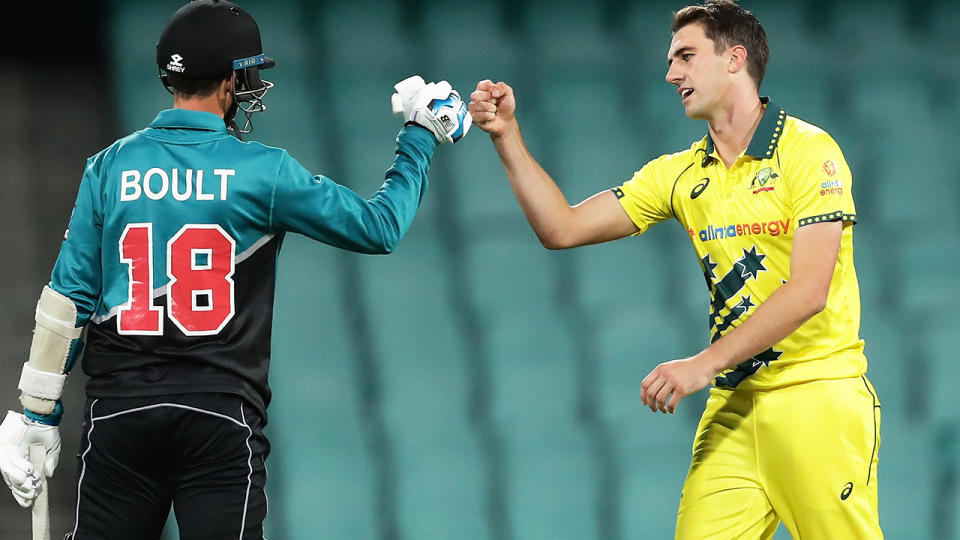 Australia and New Zealand, pictured here playing the first ODI behind closed doors at the SCG.