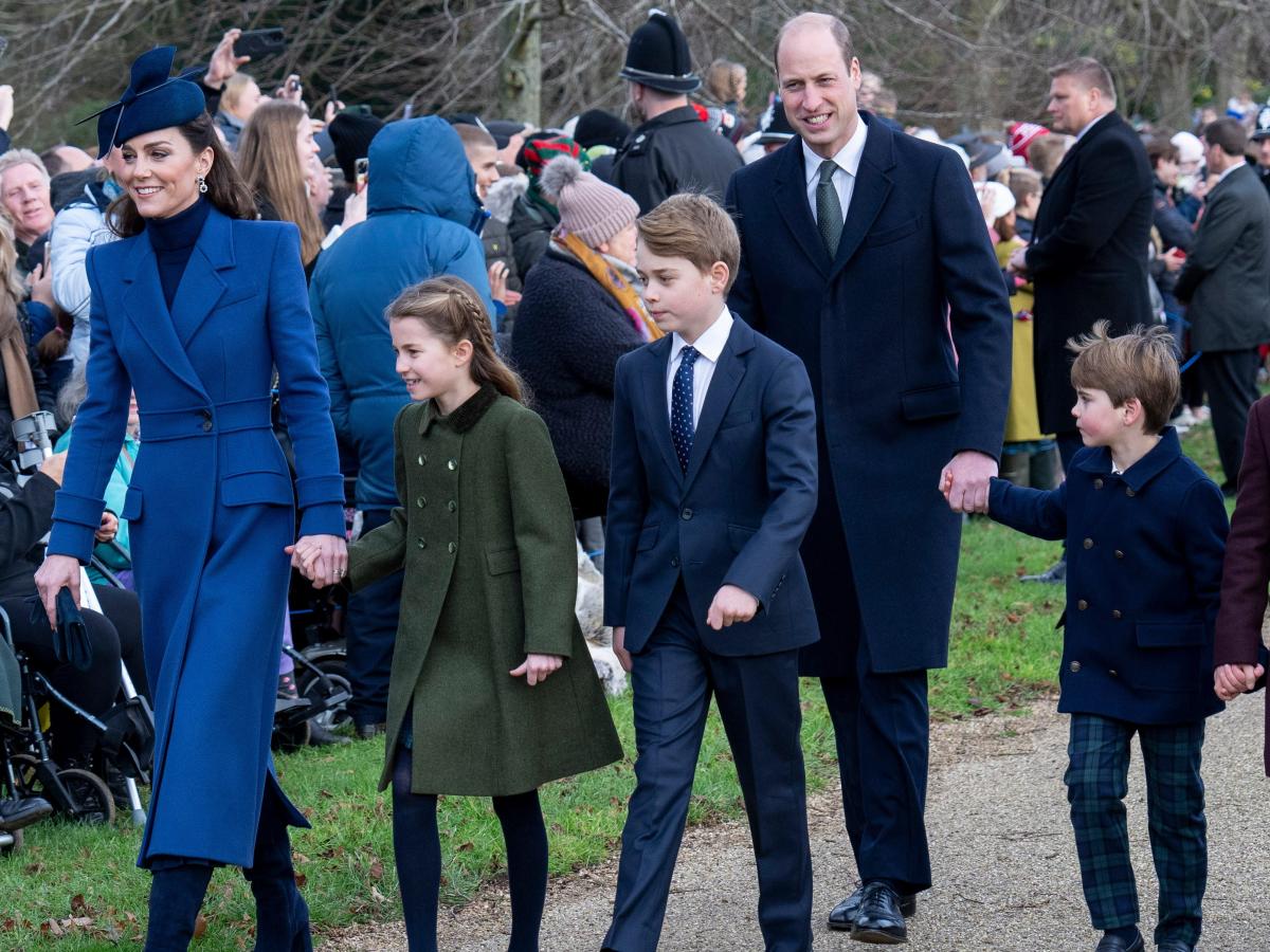 Royal family members wore color-coordinated looks at their annual ...