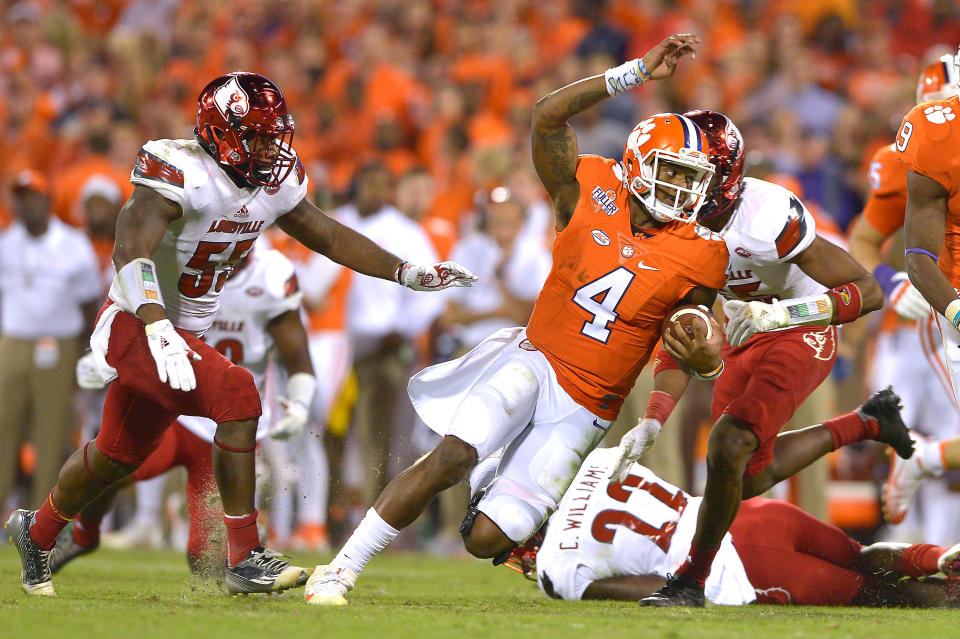 Deshaun Watson was untouchable three years ago against Louisville. (Photo by Grant Halverson/Getty Images)