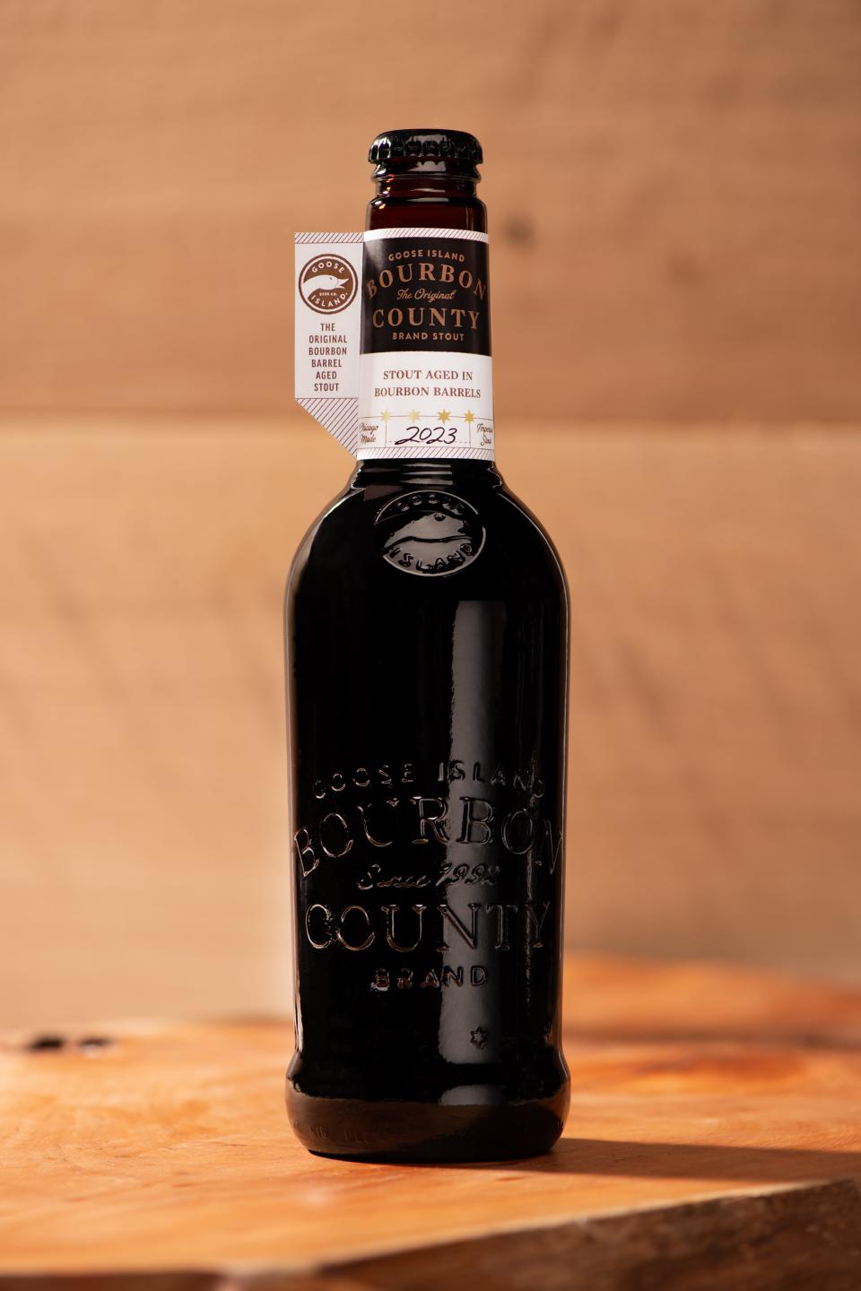 The 2023 Bourbon County Brand Original Stout can be aged for several months, even years.