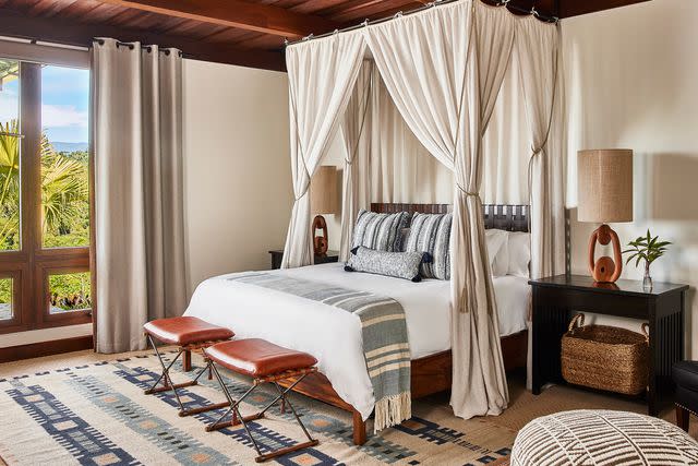 <p>Courtesy of Hacienda AltaGracia, Auberge Resorts Collection</p> One of two bedrooms in AltaGracia's Casa Grande con Piscina.