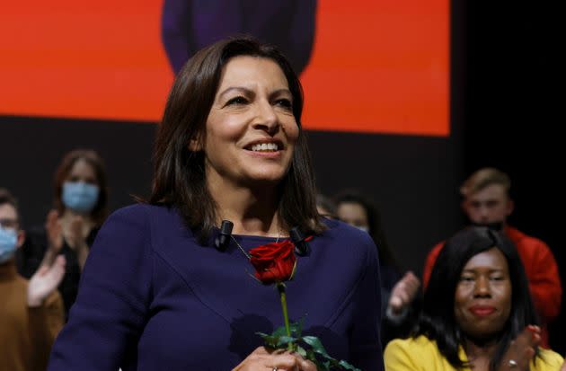 Dans son premier discours de candidate du Parti socialiste à la présidentielle 2022 qu'elle a donné à Lille, Anne Hidalgo a annoncé plusieurs pans de son programme.  (Photo: Pascal Rossignol via Reuters)