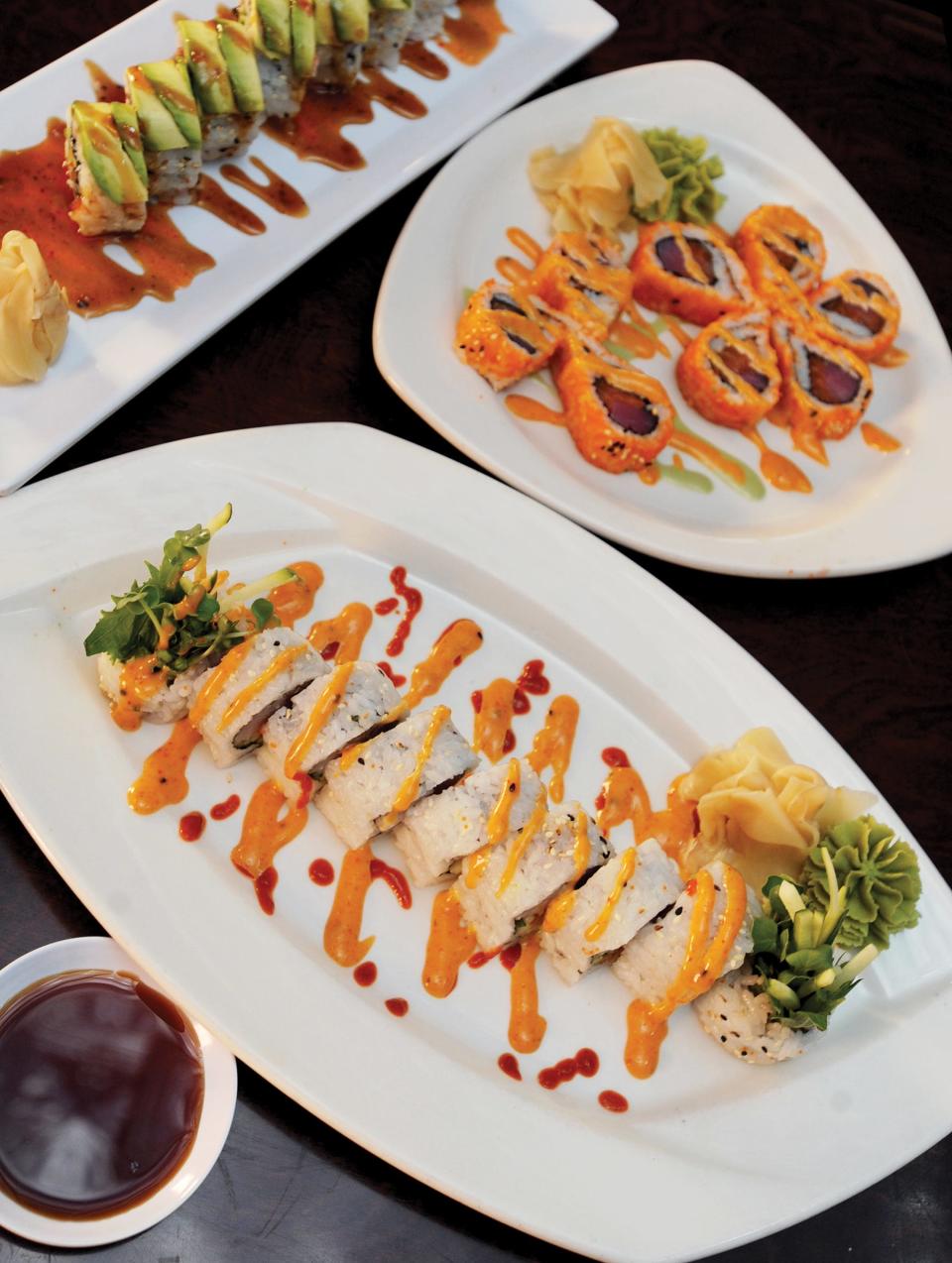 Basil Asian Bistro offers 17 house rolls on top 14 sushi rolls.