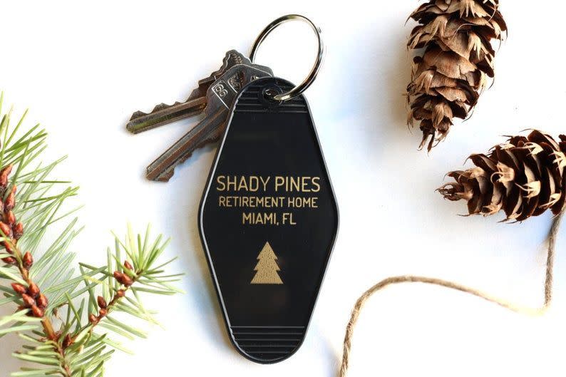 Shady Pines Black Key Tag