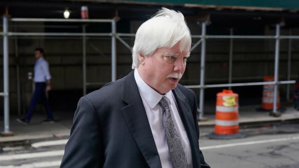 PHOTO: Trump Organization senior vice president and controller Jeffrey McConney returns to the courthouse after a break in the company's trial on Nov. 1, 2022, in New York. (Seth Wenig/Ap, FILE)