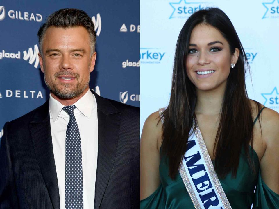 Kevin Mazur/Getty / Adam Bettcher/Getty Josh Duhamel and Audra Mari