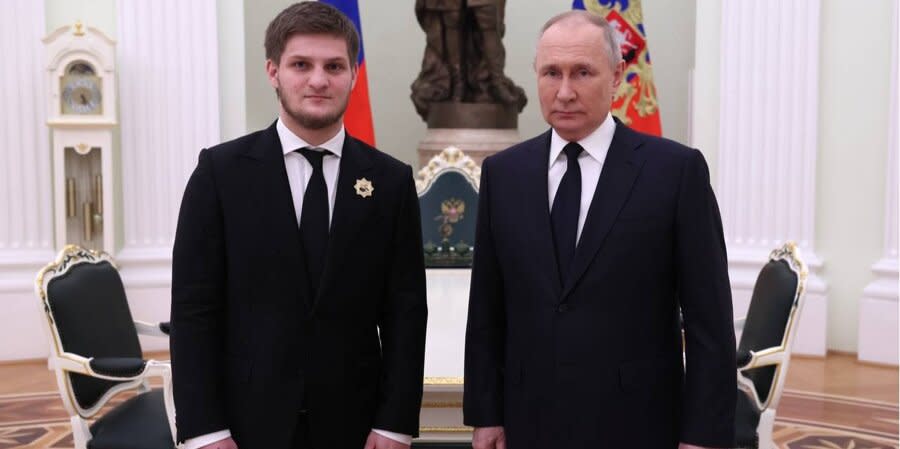 Akhmat Kadyrov and Vladimir Putin