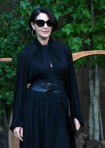 Italian actress Monica Bellucci's showed off a new short haircut