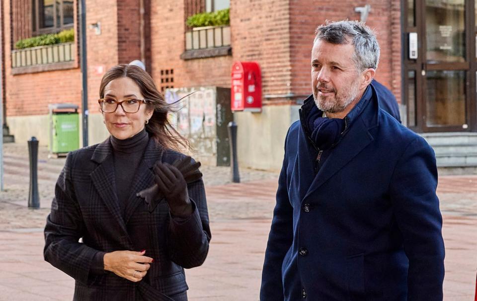 Frederik and Mary at High Mass at Aarhus Cathedral, Denmark, on Christmas Day