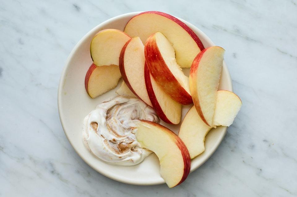 Apple With Peanut Butter Yogurt Dip from SELFstarter