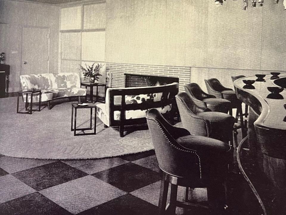 The McGaha home had plenty of room for guests at the bar in the playroom.