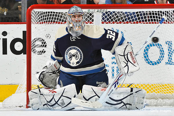 Boomer, mascot of the Columbus Blue Jackets