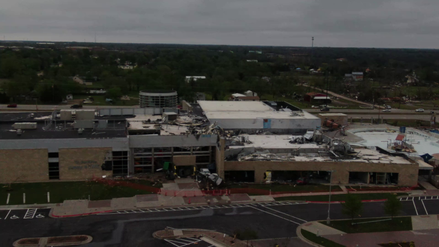 Andover YMCA tornado damage (KSN Drone Photo)