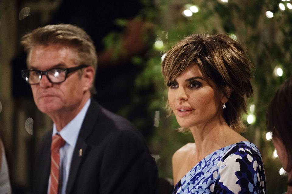 The Real Housewives of Beverly Hills (Bravo) Season 6, 2015-2016 Shown from left: Lisa Rinna, Harry Hamlin