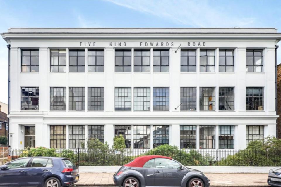 A one-bedroom flat in a factory conversion on King Edwards Road (Rightmove)