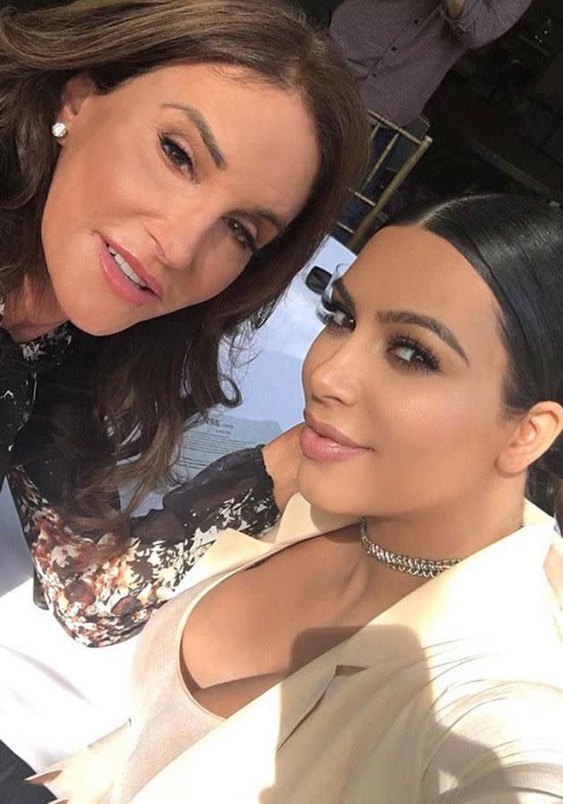 Kim was candid about her relationship with Caitlyn earlier this year. Source: Instagram