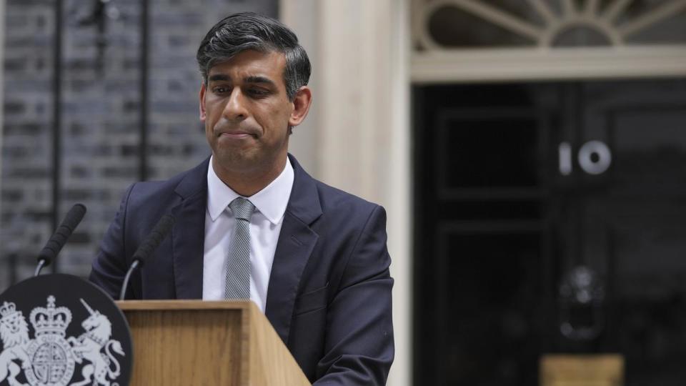 Rishi Sunak gives his last speech as UK prime minister