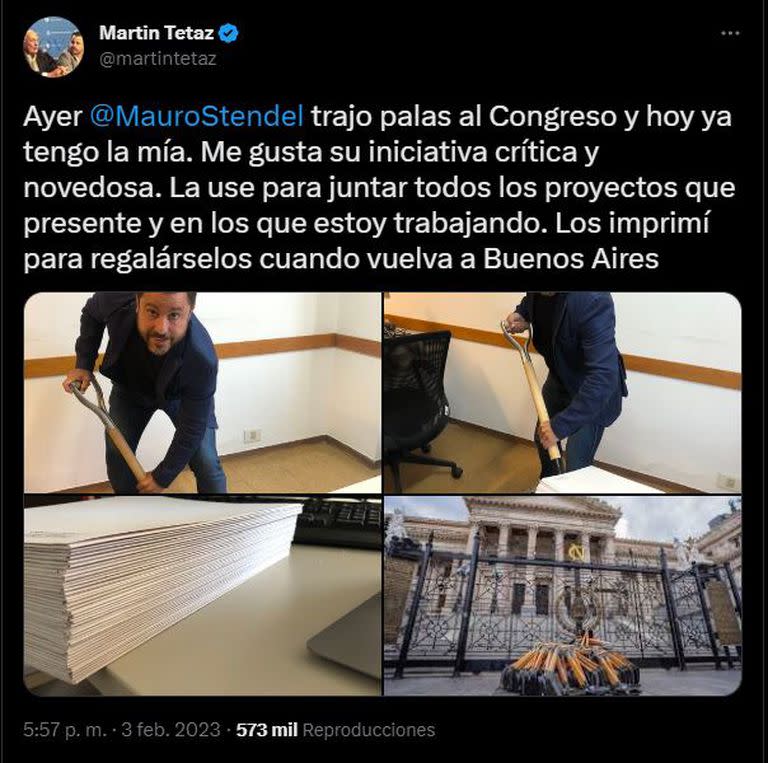 Martín Tetaz le contestó al influencer Stendel.