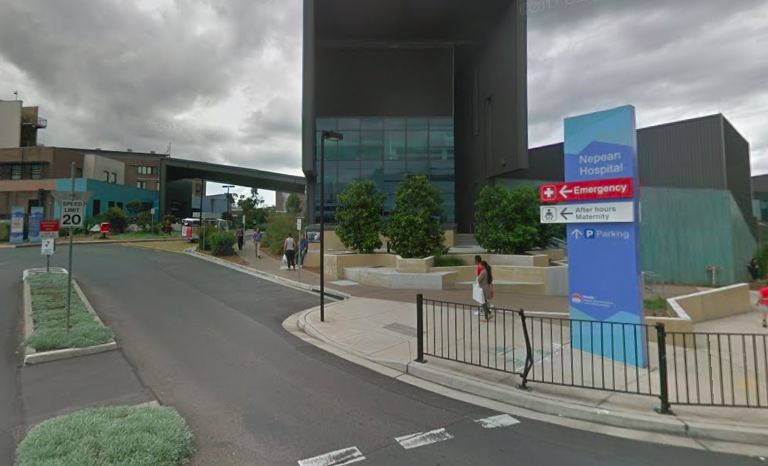 A bomb threat was reportedly made at Nepean Hospital on Wednesday morning. Source: Google Maps