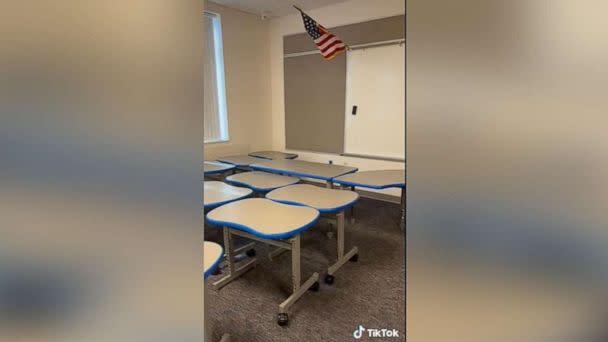 PHOTO: An elementary school teacher in Florida shared videos on TikTok showing her classroom before and after she prepared it for students. (Megan/TikTok)