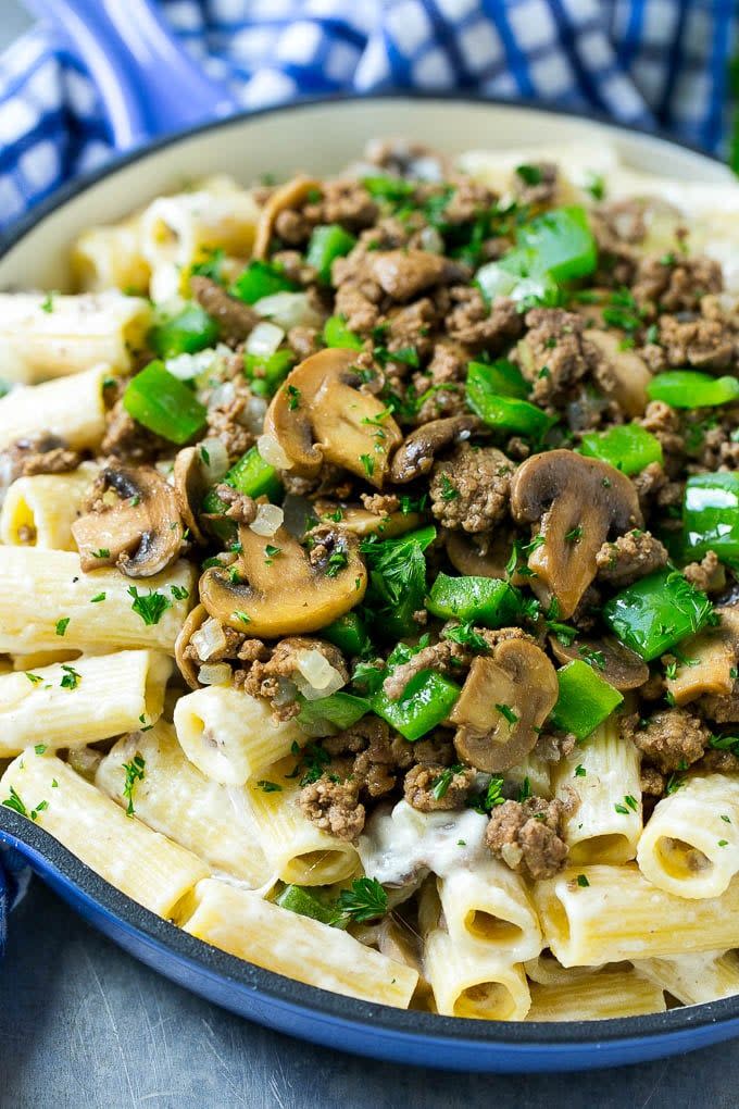 Philly Cheesesteak Pasta